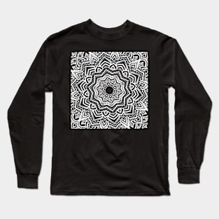 Cool Mandala Geometric Design Long Sleeve T-Shirt